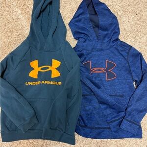 Under Armour Kids' Teal and Navy Hoodies
